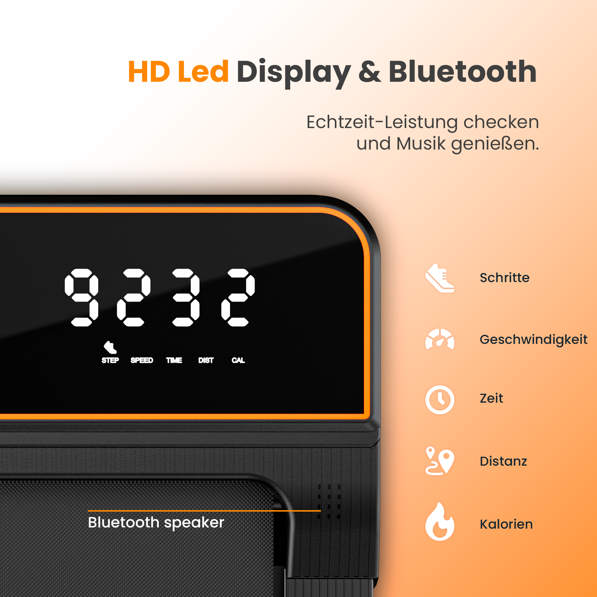 Moovv SmartStep v2 - Walking Pad / kleines Laufband, 1–6 km/h