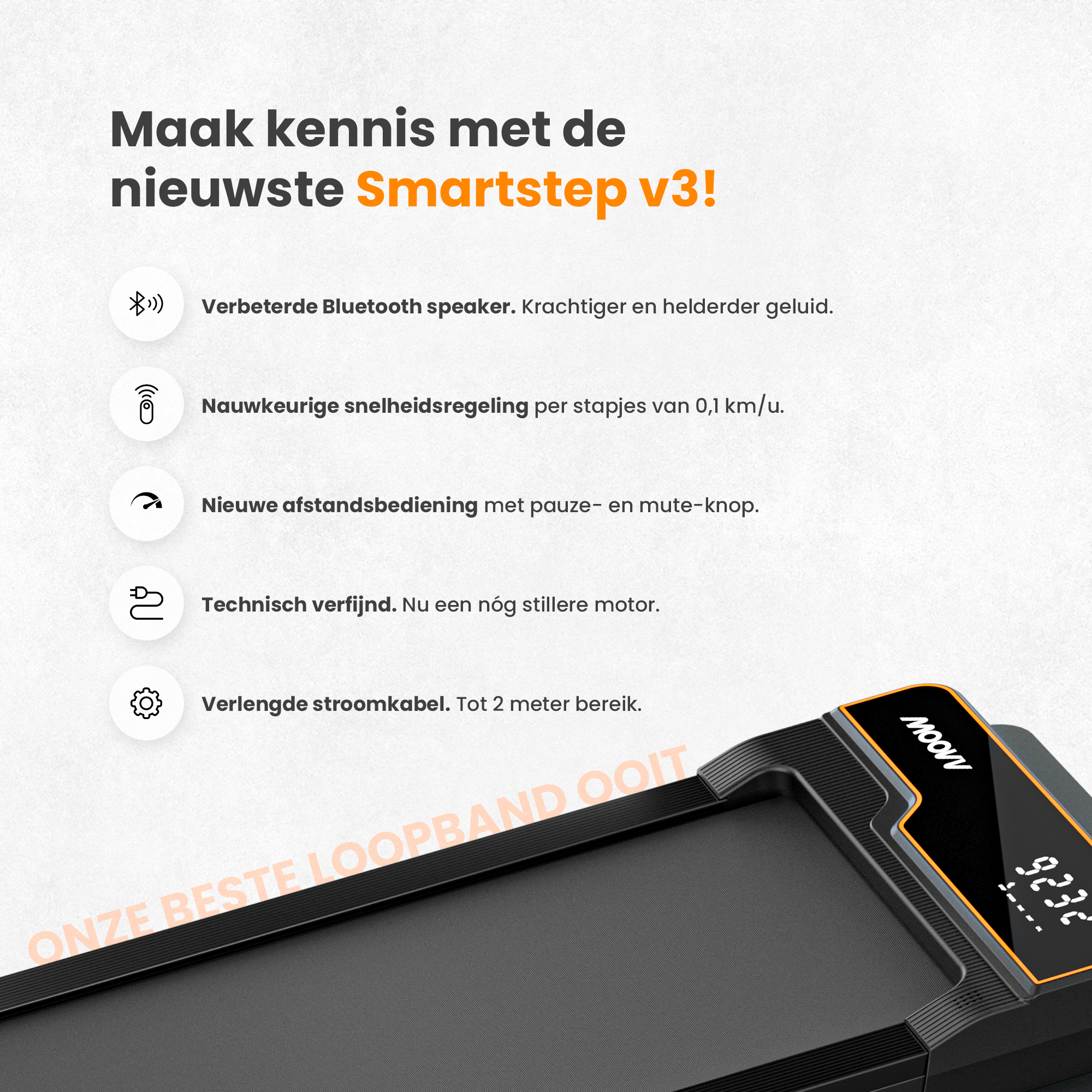 Moovv SmartStep v3 - Loopband 1-6km/u