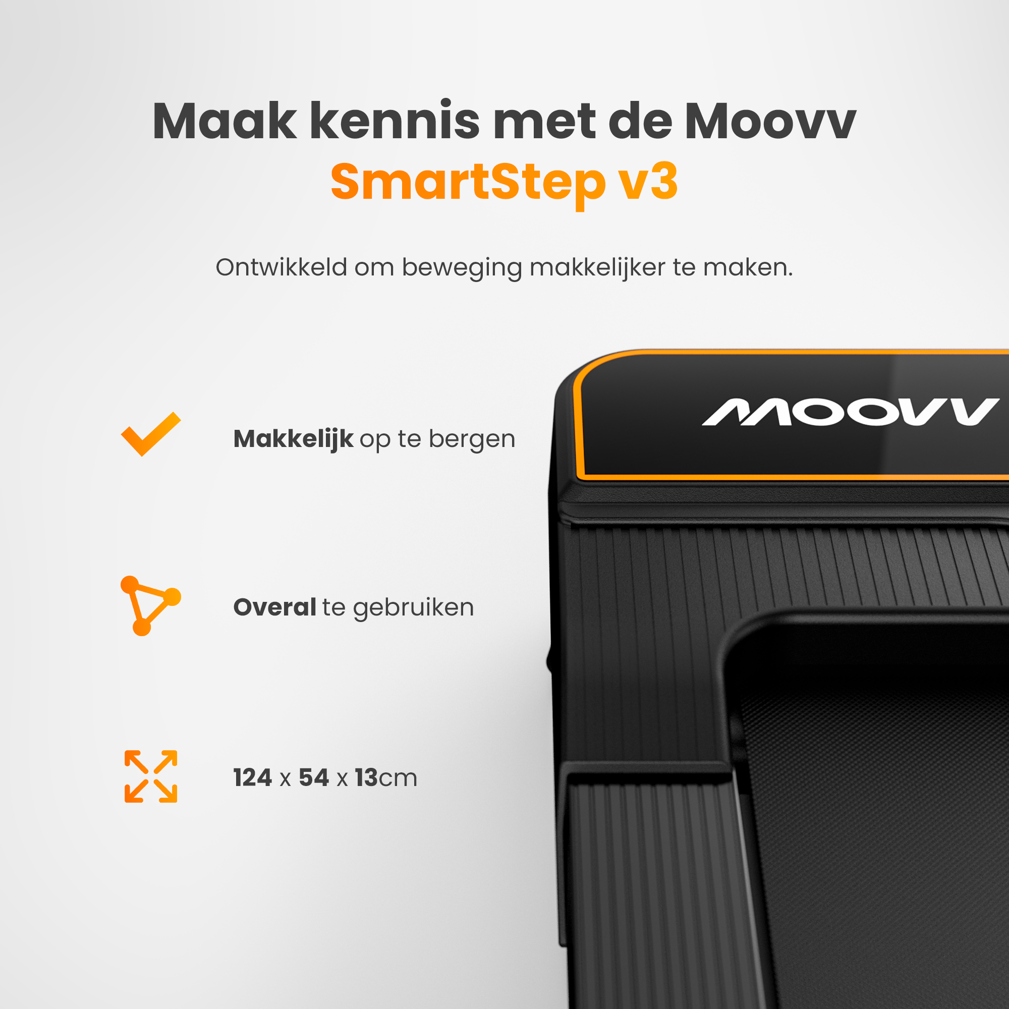 Moovv SmartStep v3 - Laufband 1–6 km/h