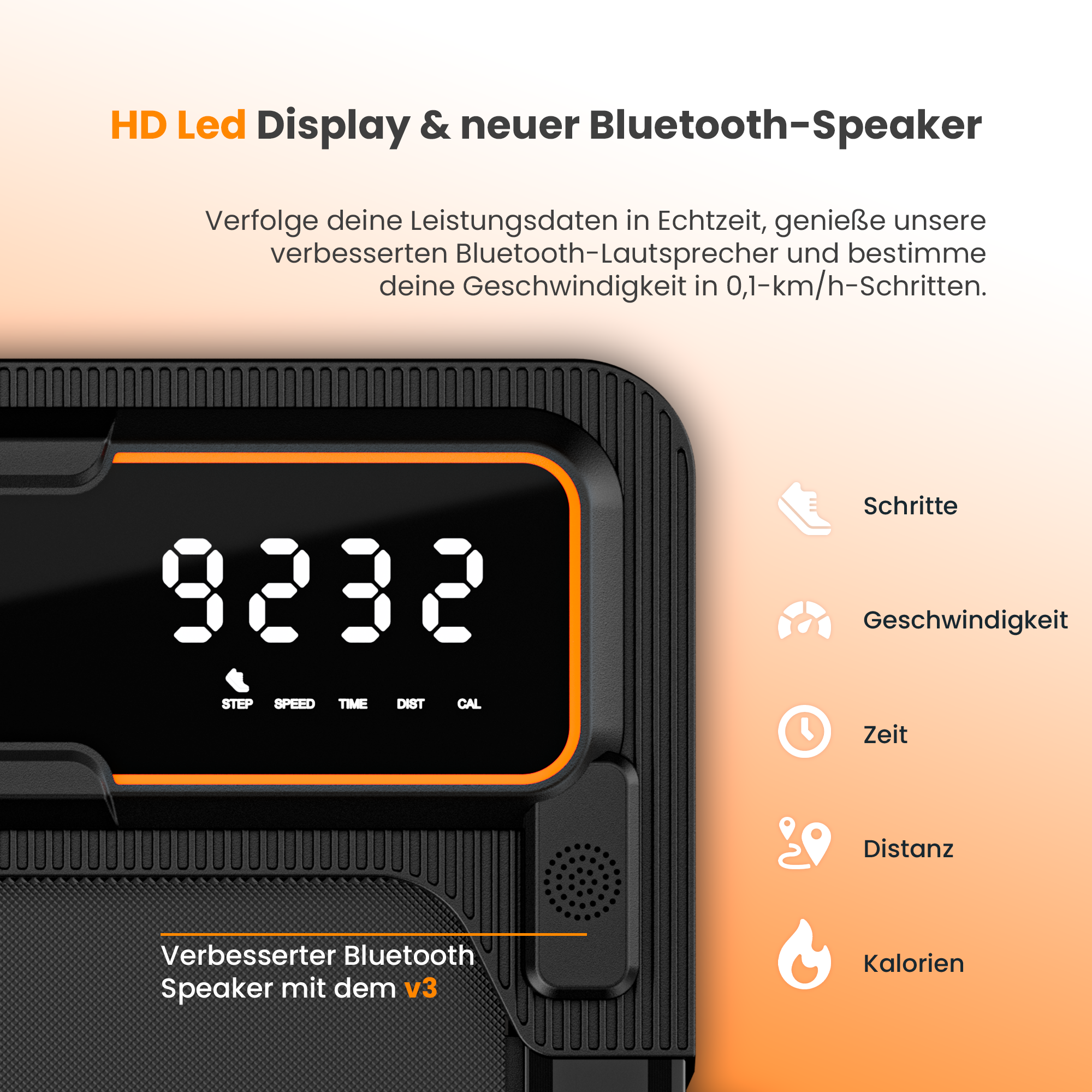 Moovv SmartStep Pro v3 Incline - Laufband mit Steigung (6 %), 1–12 km/h