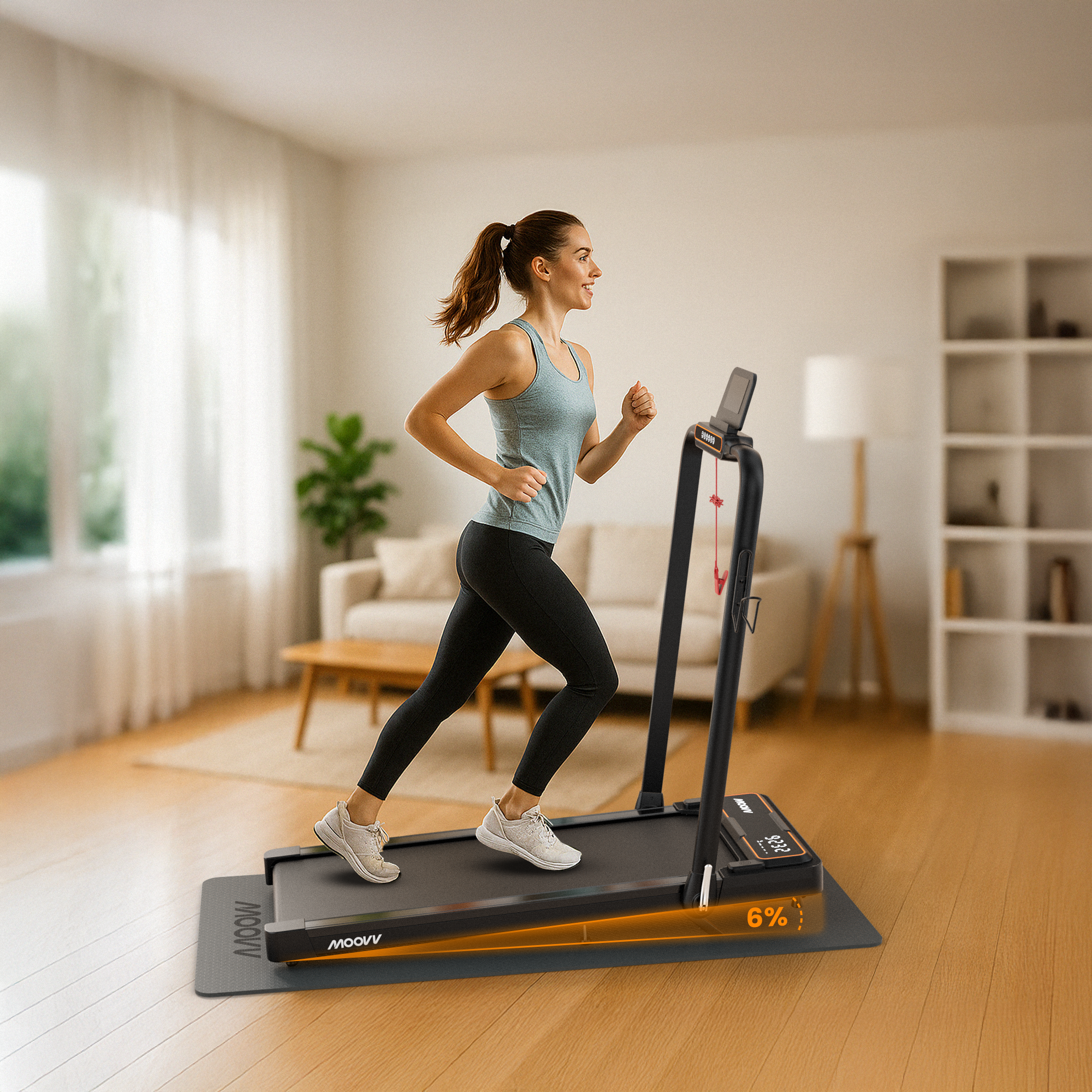 Moovv SmartStep Pro v2 Incline - Loopband Inklapbaar met Hellingfunctie